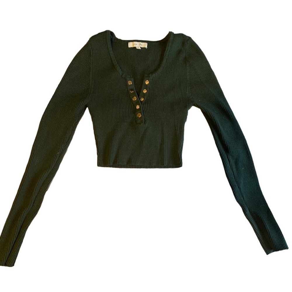 LOVE TREE Green top
